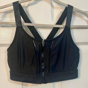 Fabletics Bra Size L Zoe High Impact Sports Bra Womens Black